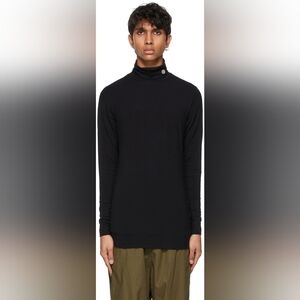 B2. NWOT AMBUSH AMBUSH LOGO BLACK JERSEY TURTLENECK